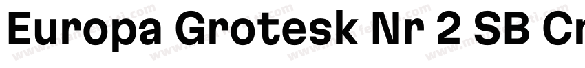 Europa Grotesk Nr 2 SB Cn字体转换